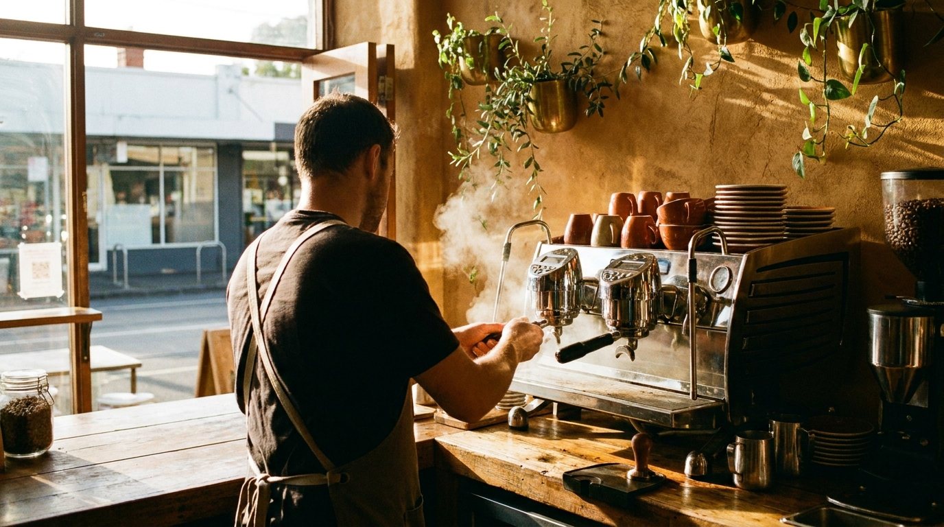 Fenn & Co, a fictional Fitzroy coffee roaster concept by Maison Turco