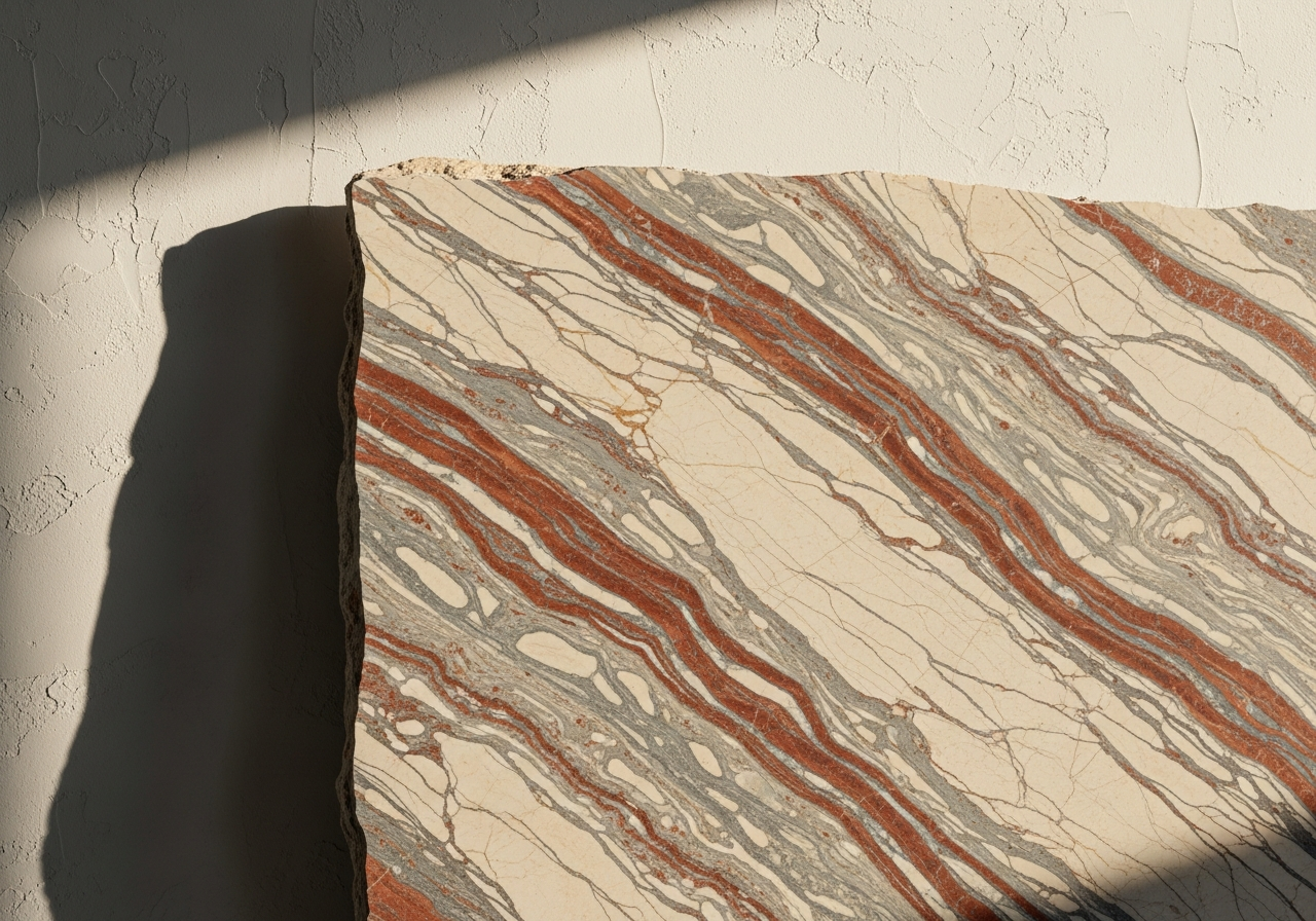 Travertine kitchen interior
