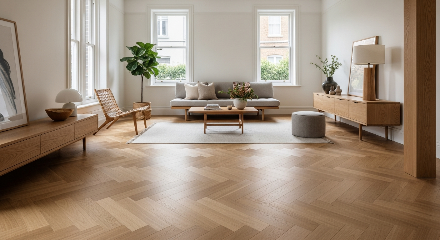 MrFloor Melbourne — herringbone engineered oak flooring
