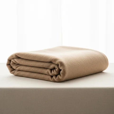 Merino Throw · Sand