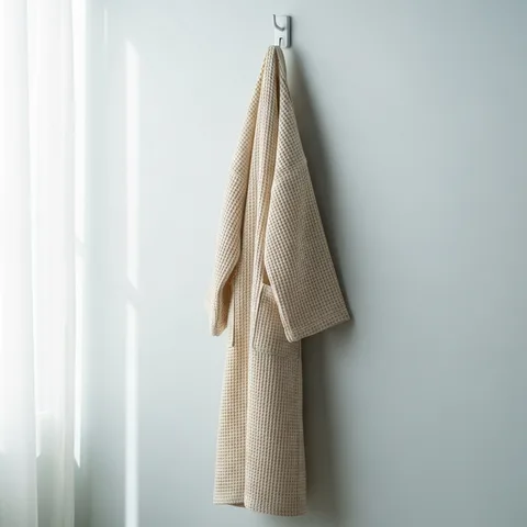 Waffle Robe · Ivory